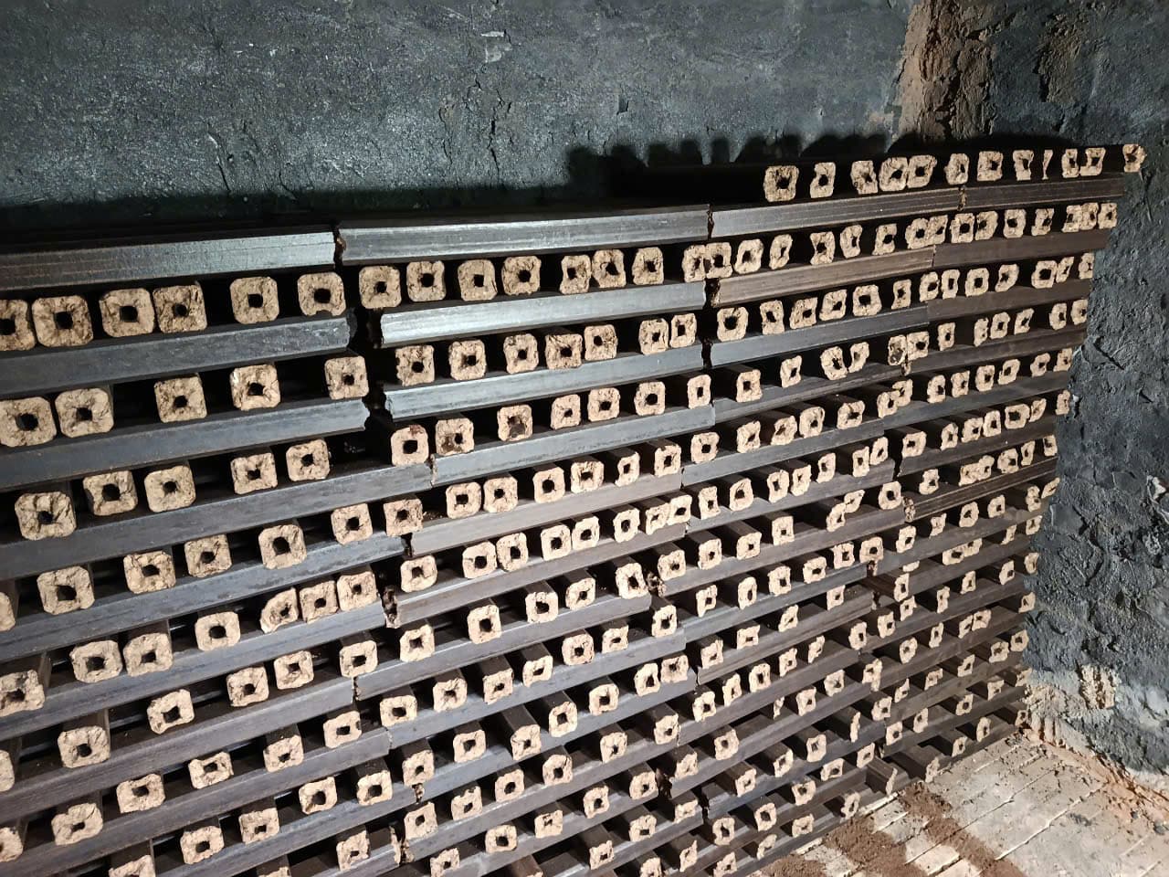 Square sawdust charcoal